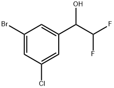 3-Bromo-5-chloro-α-(difluoromethyl)benzenemethanol 结构式