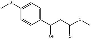 Methyl β-hydroxy-4-(methylthio)benzenepropanoate 结构式