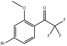 1-(4-Bromo-2-methoxyphenyl)-2,2,2-trifluoroethanone 结构式