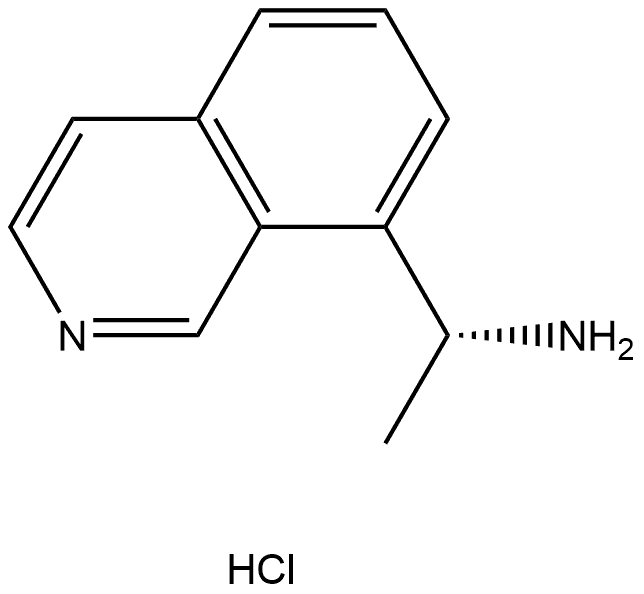 (R)-1-(isoquinolin-8-yl)ethan-1-amine hydrochloride 结构式