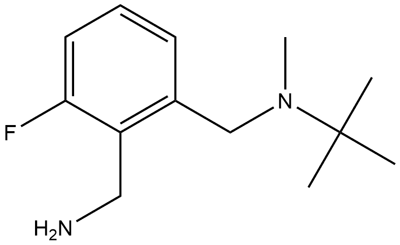 1,2-Benzenedimethanamine, N1-(1,1-dimethylethyl)-3-fluoro-N1-methyl- 结构式