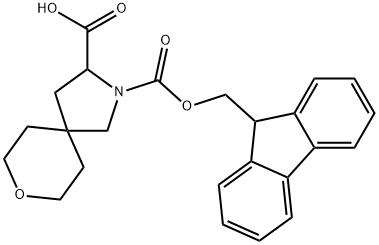 2-{[(9H-fluoren-9-yl)methoxy]carbonyl}-8-oxa-2-azaspiro[4.5]decane-3-carboxylic acid 结构式