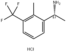 (R)-1-(2-甲基-3-(三氟甲基)苯基)乙烷-1-胺盐酸盐 结构式