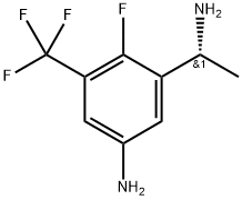 (R)-3-(1-氨基乙基)-4-氟-5-(三氟甲基)苯胺 结构式