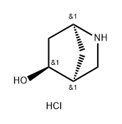 2-Azabicyclo[2.2.1]heptan-5-ol, hydrochloride (1:1), (1R,4R,5R)-rel- 结构式