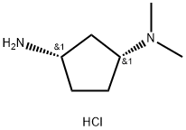 顺式-N1,N1-二甲基环戊烷-1,3-二胺二盐酸盐 结构式