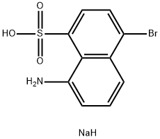 8-氨基-4-溴萘-1-磺酸钠 结构式