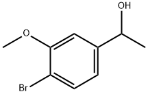 1-(4-溴-3-甲氧基苯基)乙-1-醇 结构式