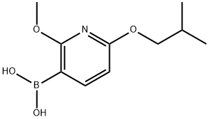 (6-isobutoxy-2-methoxypyridin-3-yl)boronic acid 结构式