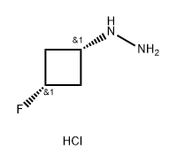 rel-[(1s,3s)-3-fluorocyclobutyl]hydrazine dihydrochloride 结构式