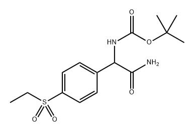 (R)3-氨基-3-(4-(乙基磺基)苯基)丙酸甲酯 结构式