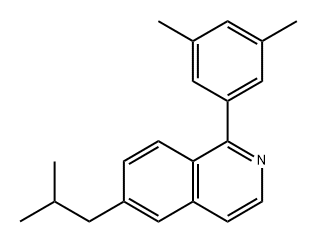 1-(3,5-二甲基苯基L)-6-(2-甲基苯基)异喹啉 结构式