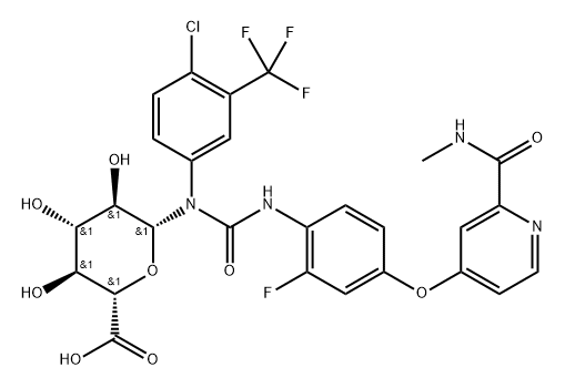 Regorafenib N-Glucuronide 结构式