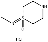 1-(甲基亚氨基)-1L6-硫代吗啉1-氧化物盐酸盐 结构式