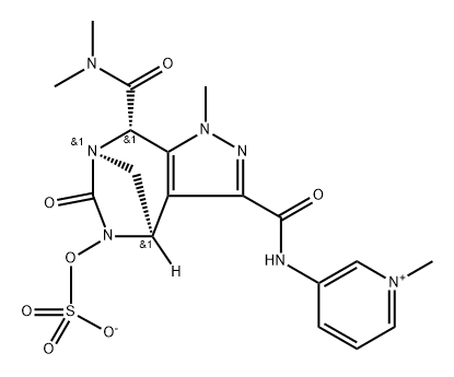 PYRIDINIUM, 3-[[[(4R,7R,8S)-8-[(DIMETHYLAMINO) CARBONYL]-4,5,6,8-TETRAHYDRO-1-METHYL-6-OXO5-(SULFOO 结构式