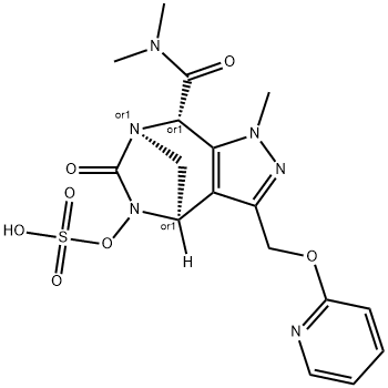 REL-(4R,7R,8S)-4,5,6,8-TETRAHYDRO-N,N,1- TRIMETHYL-6-OXO-3-[(2-PYRIDINYLOXY)METHYL]-5- (SULFOOXY)-1H 结构式