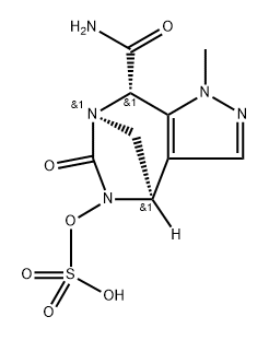 1H-4,7-METHANOPYRAZOLO[3,4-E][1,3]DIAZEPINE8-CARBOXAMIDE, 4,5,6,8-TETRAHYDRO-1-METHYL6-OXO-5-(SULFOO 结构式