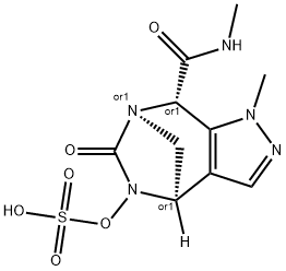 1H-4,7-METHANOPYRAZOLO[3,4-E][1,3]DIAZEPINE8-CARBOXAMIDE, 4,5,6,8-TETRAHYDRO-N,1- DIMETHYL-6-OXO-5-( 结构式