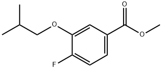 Methyl 4-fluoro-3-isobutoxybenzoate 结构式