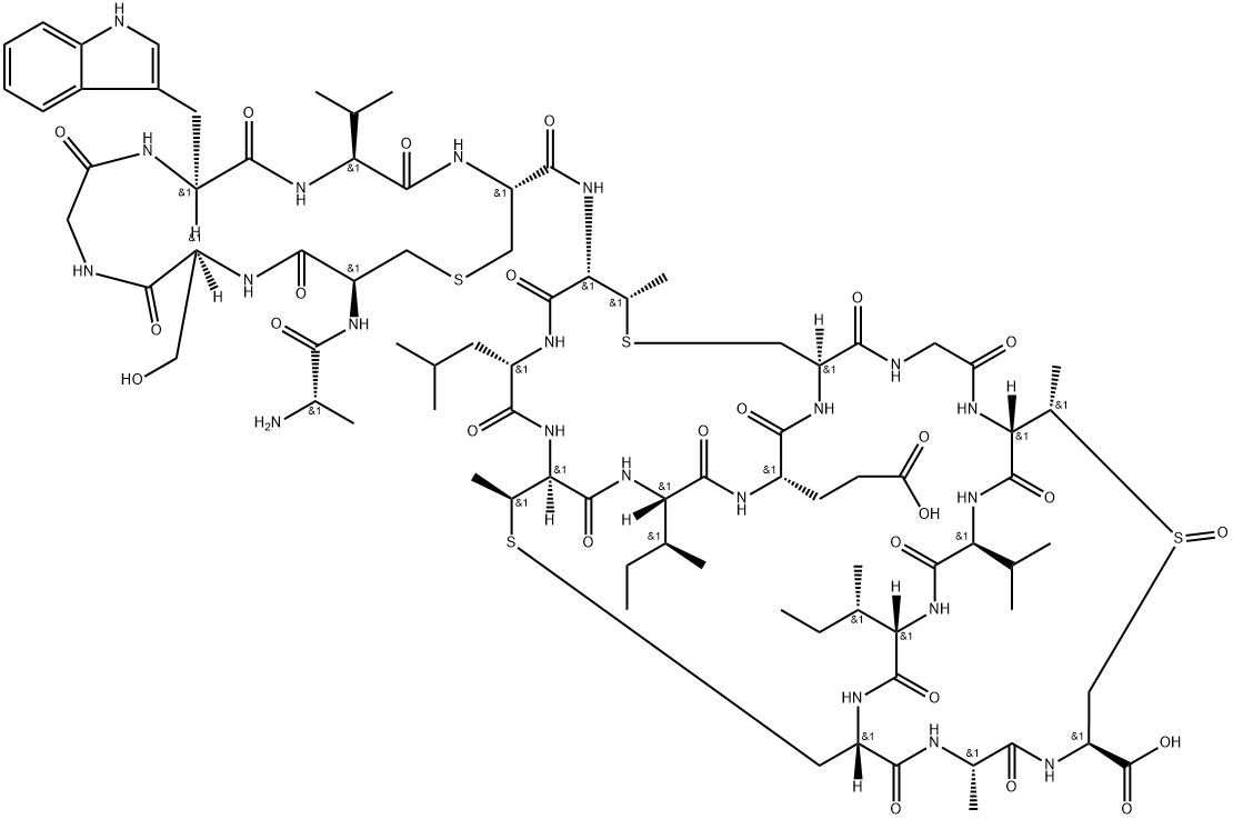 丙氨(0 )-游动放线菌素 结构式