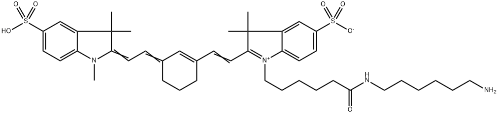 磺化CY7氨基 结构式