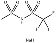 Methanesulphonyl trifluorometanesulphonyl imide, sodium salt 结构式