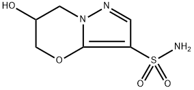 6-羟基-6,7-二氢-5H-吡唑[5,1-B][1,3]噁嗪-3-磺酰胺 结构式