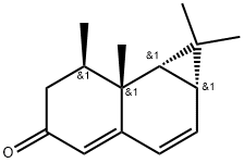 (1AR)-1,1A,6,7,7A,7BΒ-HEXAHYDRO-1,1,7Β,7AΒ-TETRAMETHYL-5H-CYCLOPROPA[A]NAPHTHALEN-5-ONE 结构式