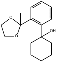 1-(2-(2-methyl-1,3-dioxolan-2-yl)phenyl)cyclohexanol 结构式