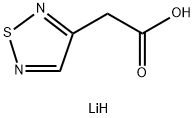 1,2,5-噻二唑-3-乙酸锂盐(1:1) 结构式