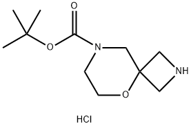 TERT-BUTYL 5-OXA-2,8-DIAZASPIRO[3.5]NONANE-8-CARBOXYLATE HYDROCHLORIDE 结构式