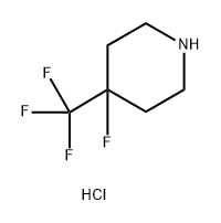 4-fluoro-4-(trifluoromethyl)piperidine hydrochloride 结构式