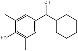 α-Cyclohexyl-4-hydroxy-3,5-dimethylbenzenemethanol 结构式