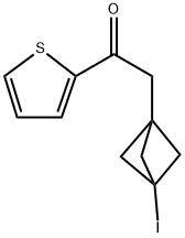 2-(3-碘双环[1.1.1]戊基 -1-基) -1-(2-噻烯基)乙酮 结构式