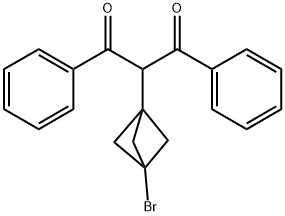 2-(3-溴双环[1.1.1]戊烷-1-基)-1,3-二苯基丙烷-1,3-二酮 结构式