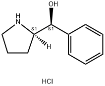 (S)-苯基((R)-吡咯烷-2-基)甲醇盐酸盐 结构式