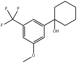 1-(3-methoxy-5-(trifluoromethyl)phenyl)cyclohexanol 结构式