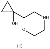 1-(吗啉-2-基)环丙烷-1-醇盐酸盐 结构式