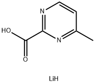 4-甲基嘧啶-2-羧酸锂 结构式