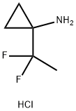 1-(1,1-二氟乙基)环丙烷-1-胺盐酸盐 结构式