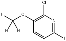 2-氯-6-碘-3-(甲氧基)吡啶-D3 结构式