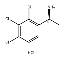 (1S)-1-(2,3,4-三氯苯基)乙-1-胺盐酸盐 结构式