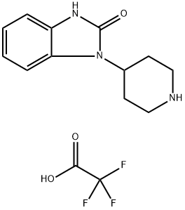 1-(哌啶-4-基)-1,3-二氢-2H-苯并[D]咪唑-2-酮 2,2,2-三氟乙酸盐 结构式