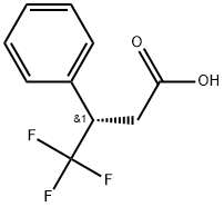 (S)-4,4,4-三氟-3-苯基丁酸 结构式