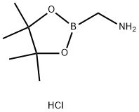 (4,4,5,5-四甲基-1,3,2-二氧杂硼烷-2-基)甲胺盐酸盐 结构式