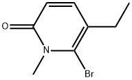 6-溴-5-乙基-1-甲基吡啶-2(1H)-酮 结构式