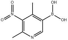 (4,6-二甲基-5-硝基吡啶-3-基)硼酸 结构式