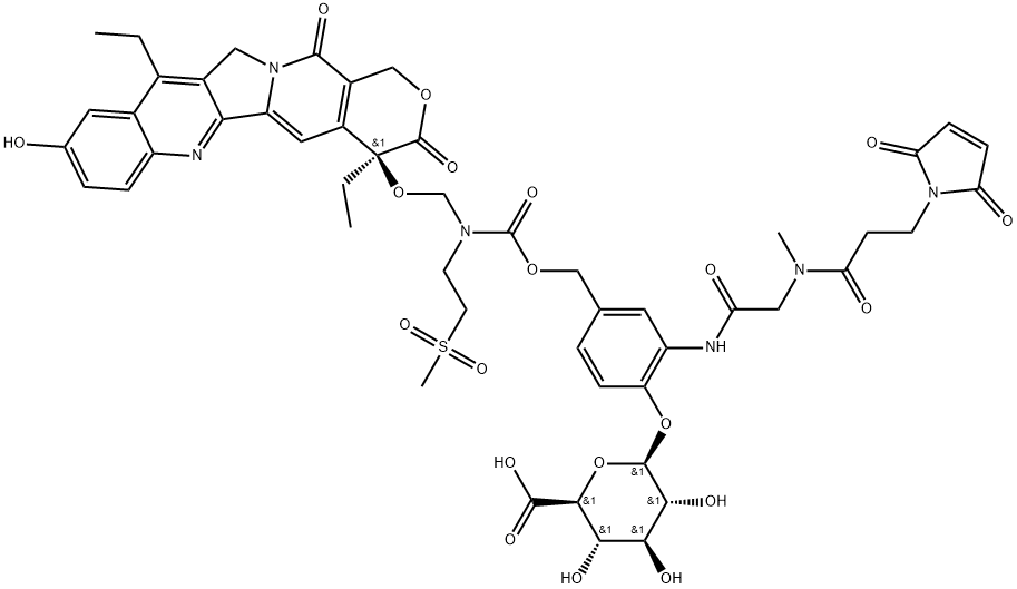 MAC GLUCURONIDE Α-HYDROXY LACTONE-LINKED SN-38 结构式