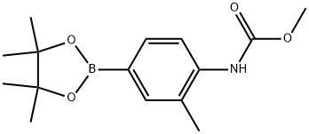 Methyl N-[2-methyl-4-(4,4,5,5-tetramethyl-1,3,2-dioxaborolan-2-yl)phenyl]carb... 结构式