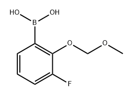 3-氟-2-甲氧基甲氧基苯硼酸 结构式